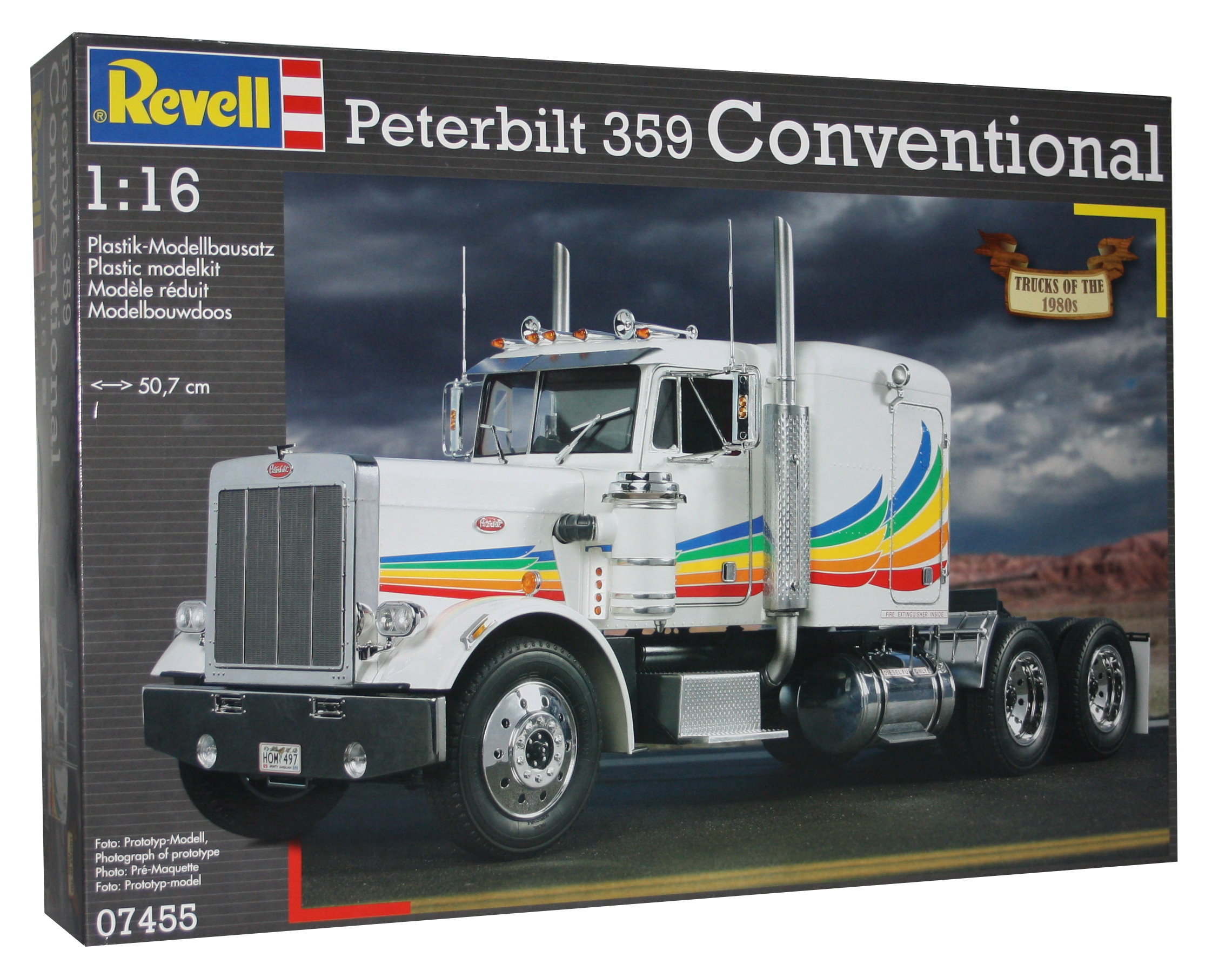 Revell Peterbilt 359 Conventional 1:16 Model Construction Set Kit Truck ...